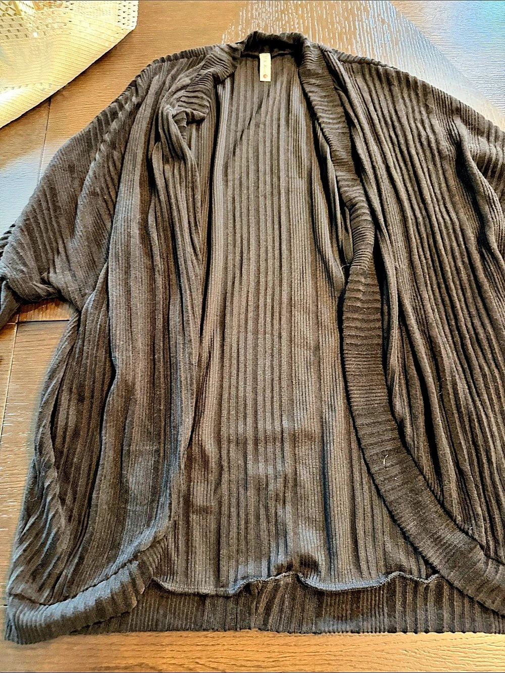 Free People Textured Black Cardigan